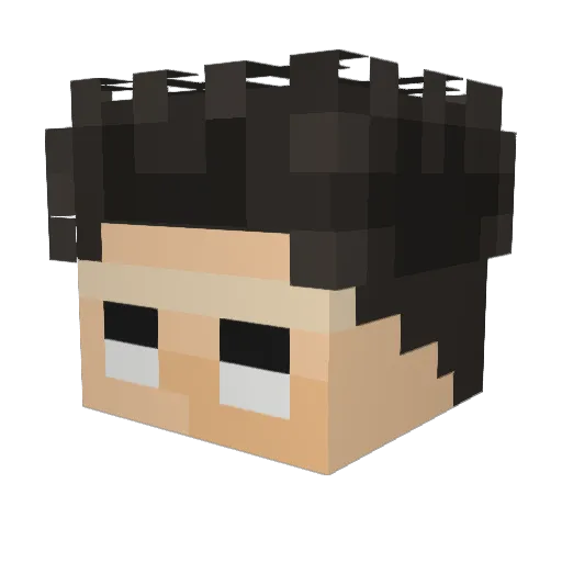 Redstone_Genos Minecraft avatar head, 3D render