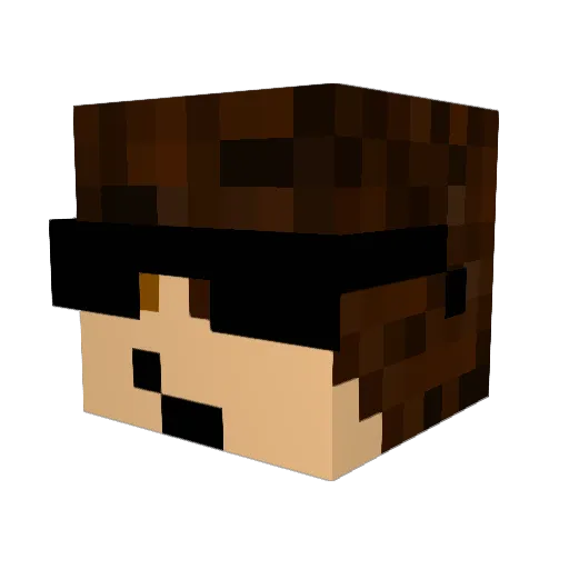 Redstone__Pro Minecraft avatar head, 3D render