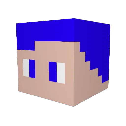 Redstonebandit5 Minecraft avatar head, 3D render