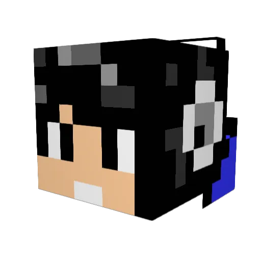 Redstoneminer79 Minecraft avatar head, 3D render