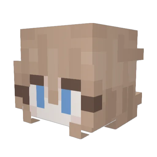 Redstoneriotier Minecraft avatar head, 3D render