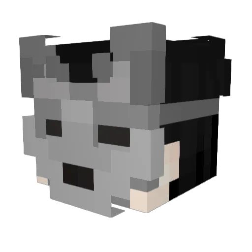 Redstull Minecraft avatar head, 3D render