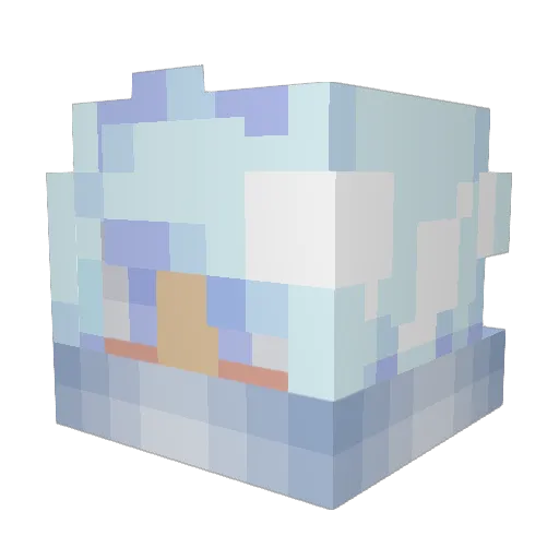 RedtDE Minecraft avatar head, 3D render