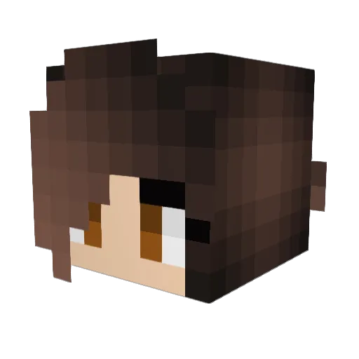 Redtree73 Minecraft avatar head, 3D render