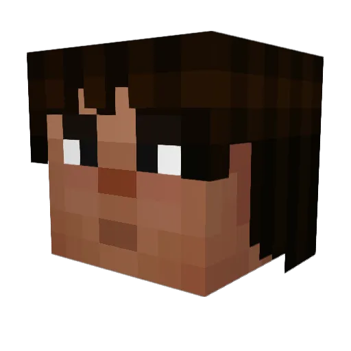 Redtriangle105 Minecraft avatar head, 3D render