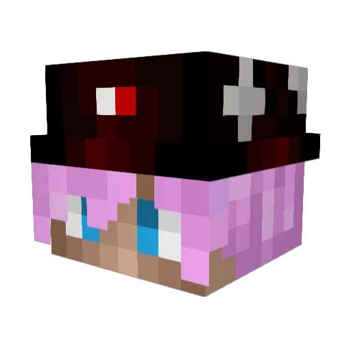 ReduceV2 Minecraft avatar head, 3D render