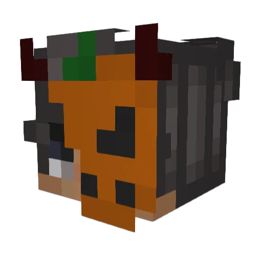 Redugh Minecraft avatar head, 3D render