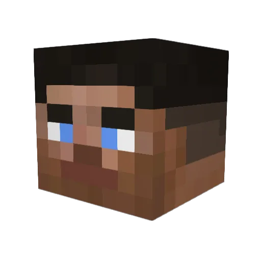 Redunkulous Minecraft avatar head, 3D render