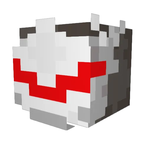 Redvader31 Minecraft avatar head, 3D render