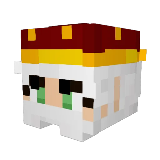 Redwards101 Minecraft avatar head, 3D render