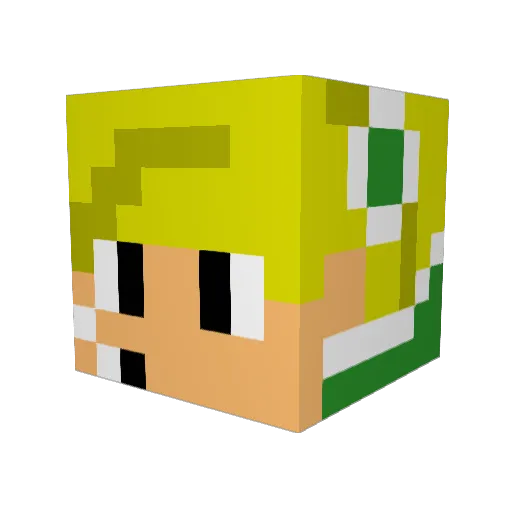 Redwing_15 Minecraft avatar head, 3D render