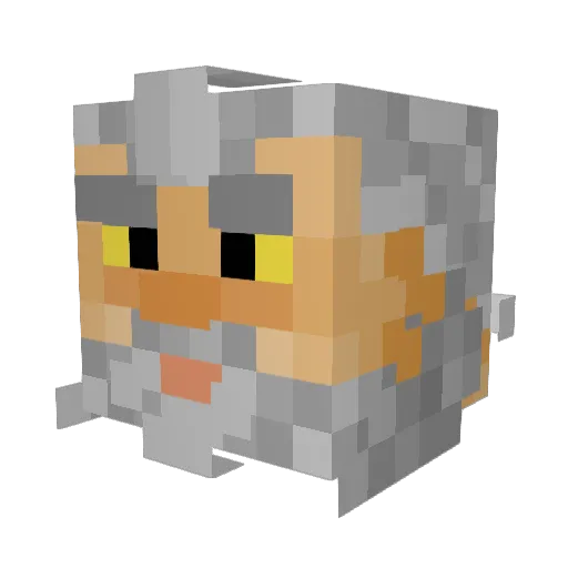 Redwoods17 Minecraft avatar head, 3D render