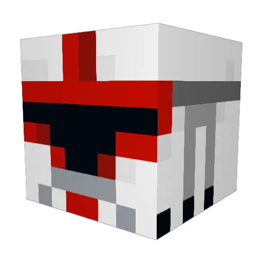 Redx1299 Minecraft avatar head, 3D render