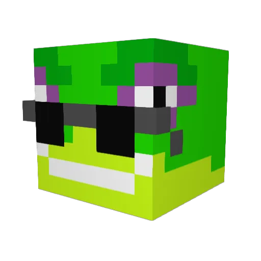 RedxMaster Minecraft avatar head, 3D render