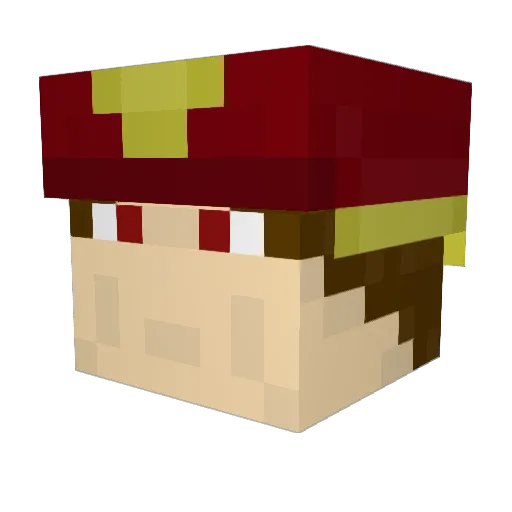 RedxMedic Minecraft avatar head, 3D render