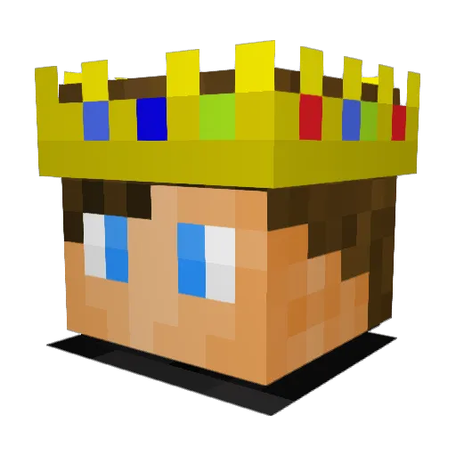 Redxotic Minecraft avatar head, 3D render