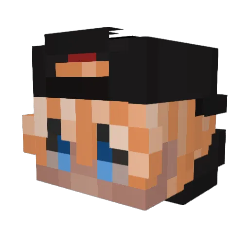 Redy59 Minecraft avatar head, 3D render
