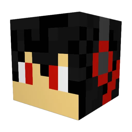 RedyVGC Minecraft avatar head, 3D render