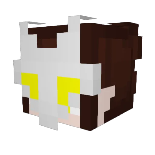 Redyiel Minecraft avatar head, 3D render