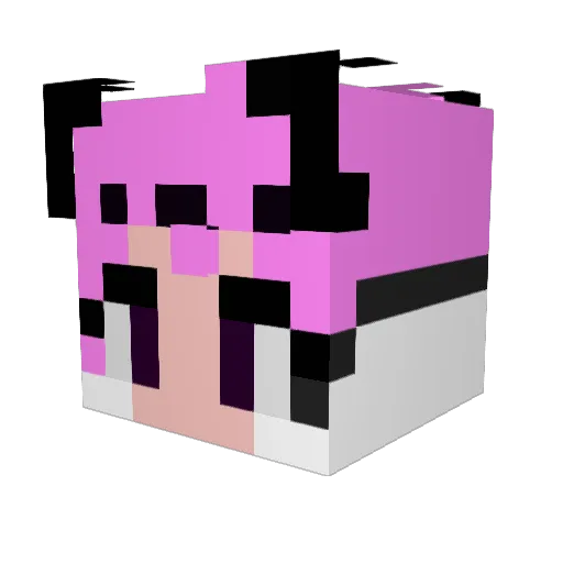 Redymare Minecraft avatar head, 3D render