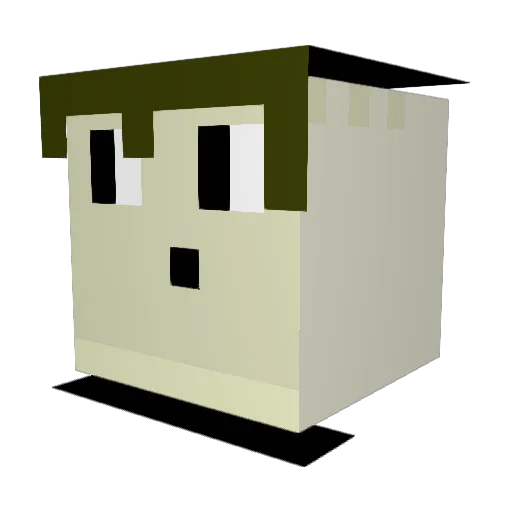 Redz_XOX_FAN Minecraft avatar head, 3D render