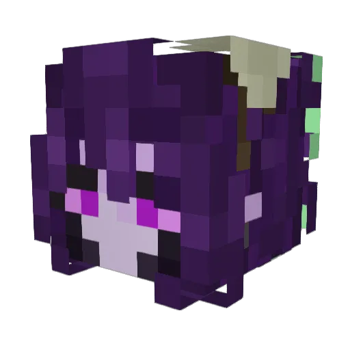Redzilla_1964 Minecraft avatar head, 3D render