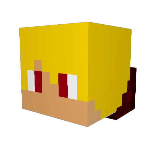 ReeceCJ Minecraft avatar head, 3D render