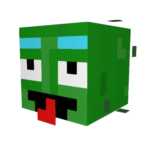 Reeceamus420 Minecraft avatar head, 3D render