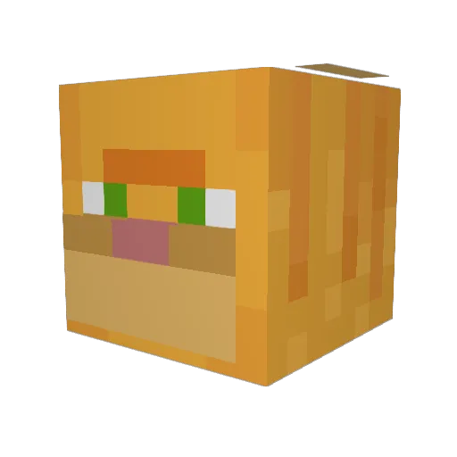 Reeddington Minecraft avatar head, 3D render