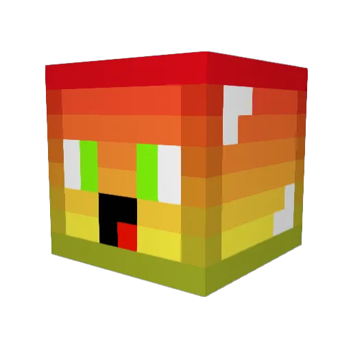 Reedgamer21 Minecraft avatar head, 3D render