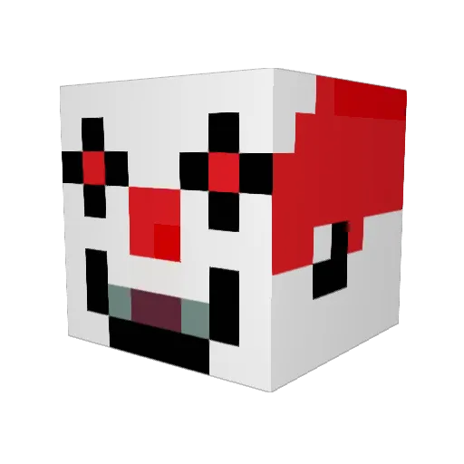 Reedmeista Minecraft avatar head, 3D render