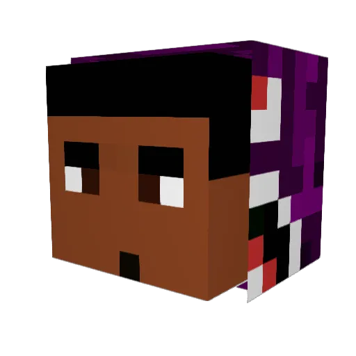 Reedszn Minecraft avatar head, 3D render