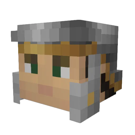 ReeeeGardless Minecraft avatar head, 3D render