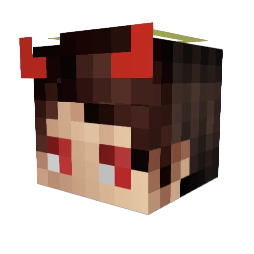 Reeenzy Minecraft avatar head, 3D render