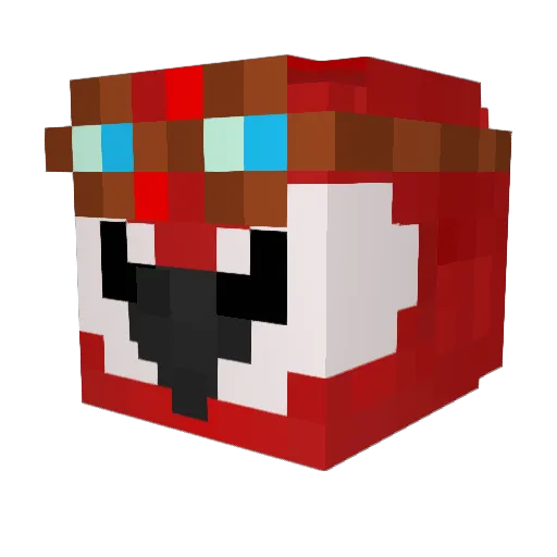 Reeexx_ Minecraft avatar head, 3D render