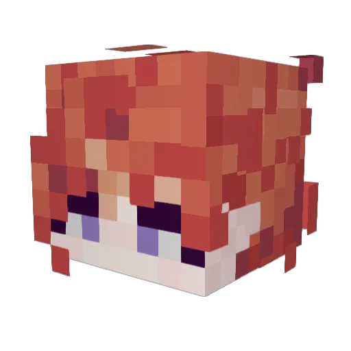 ReefGbarrier Minecraft avatar head, 3D render