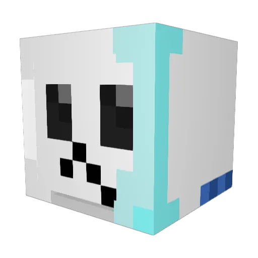 Reekab0 Minecraft avatar head, 3D render