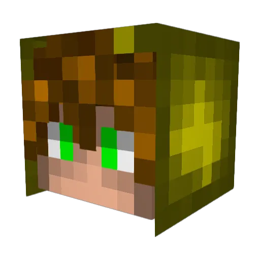 Reekidq Minecraft avatar head, 3D render