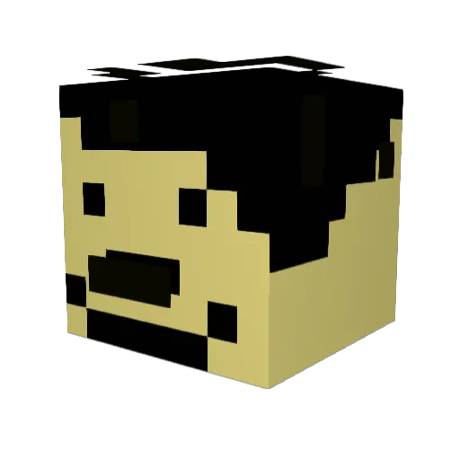 ReelPotatoe Minecraft avatar head, 3D render