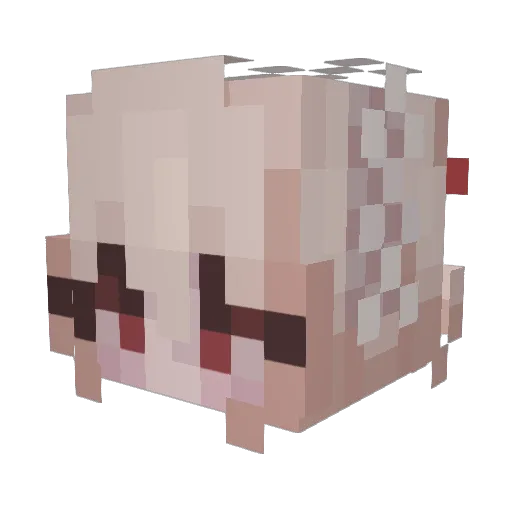 ReemTheCat Minecraft avatar head, 3D render