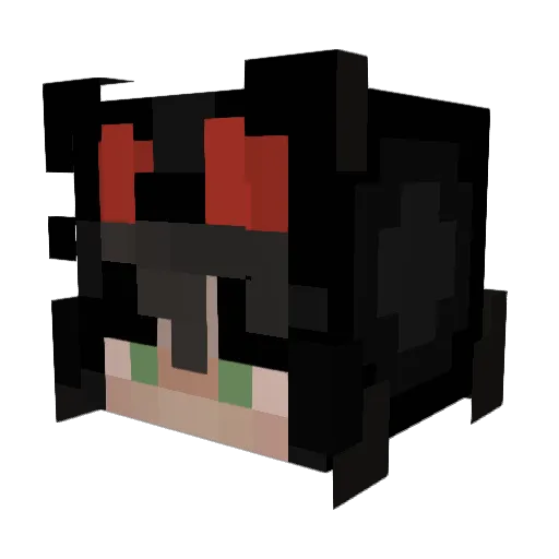 Reen01 Minecraft avatar head, 3D render