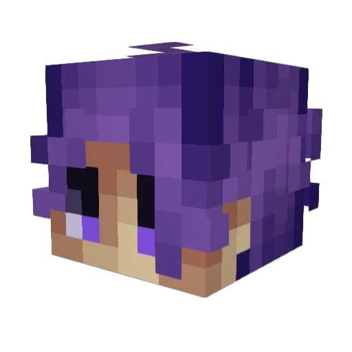 Reensuo Minecraft avatar head, 3D render