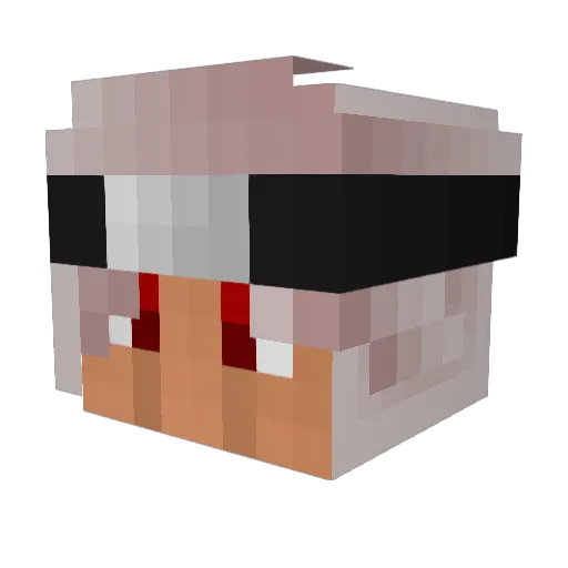 Reeqah Minecraft avatar head, 3D render