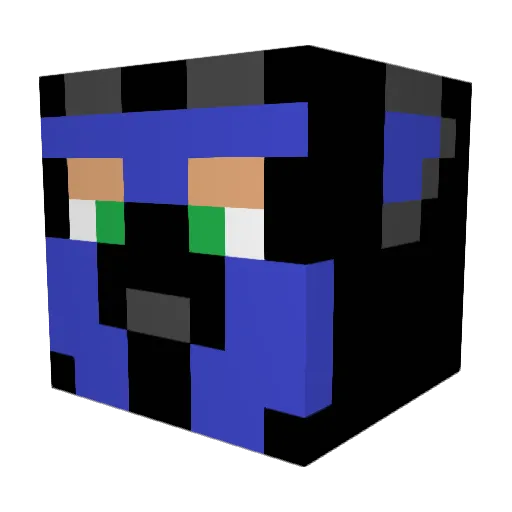 Rees_K Minecraft avatar head, 3D render
