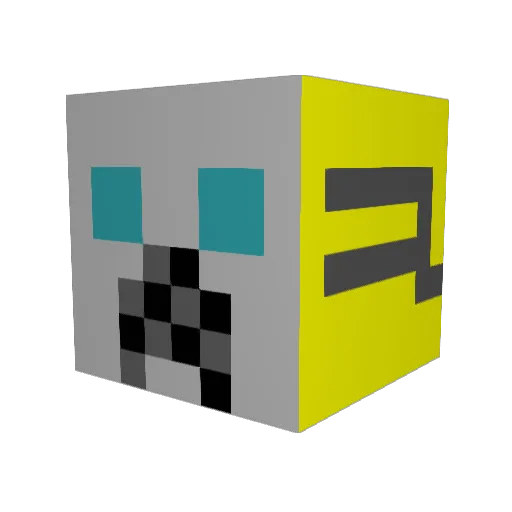 Reese299 Minecraft avatar head, 3D render