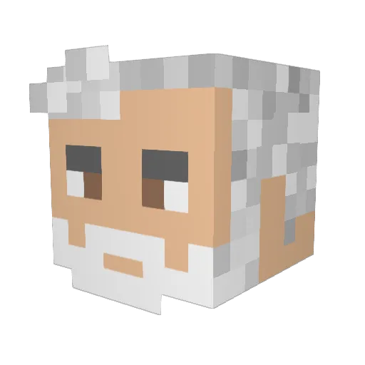 ReeseekPuffs Minecraft avatar head, 3D render