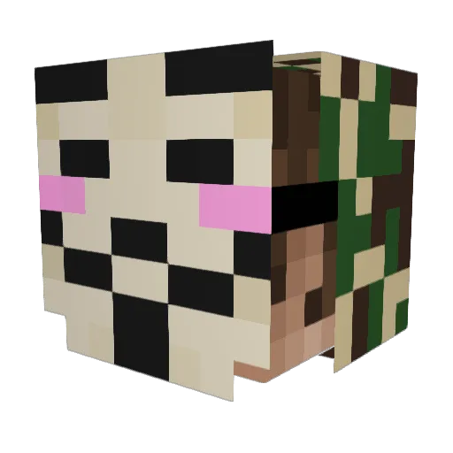 Reesespieces972 Minecraft avatar head, 3D render
