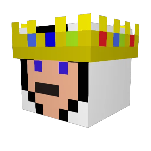 ReetZweet Minecraft avatar head, 3D render