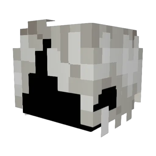 Reeyoka Minecraft avatar head, 3D render