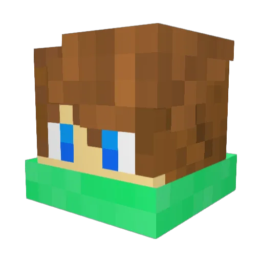 Reeze Minecraft avatar head, 3D render